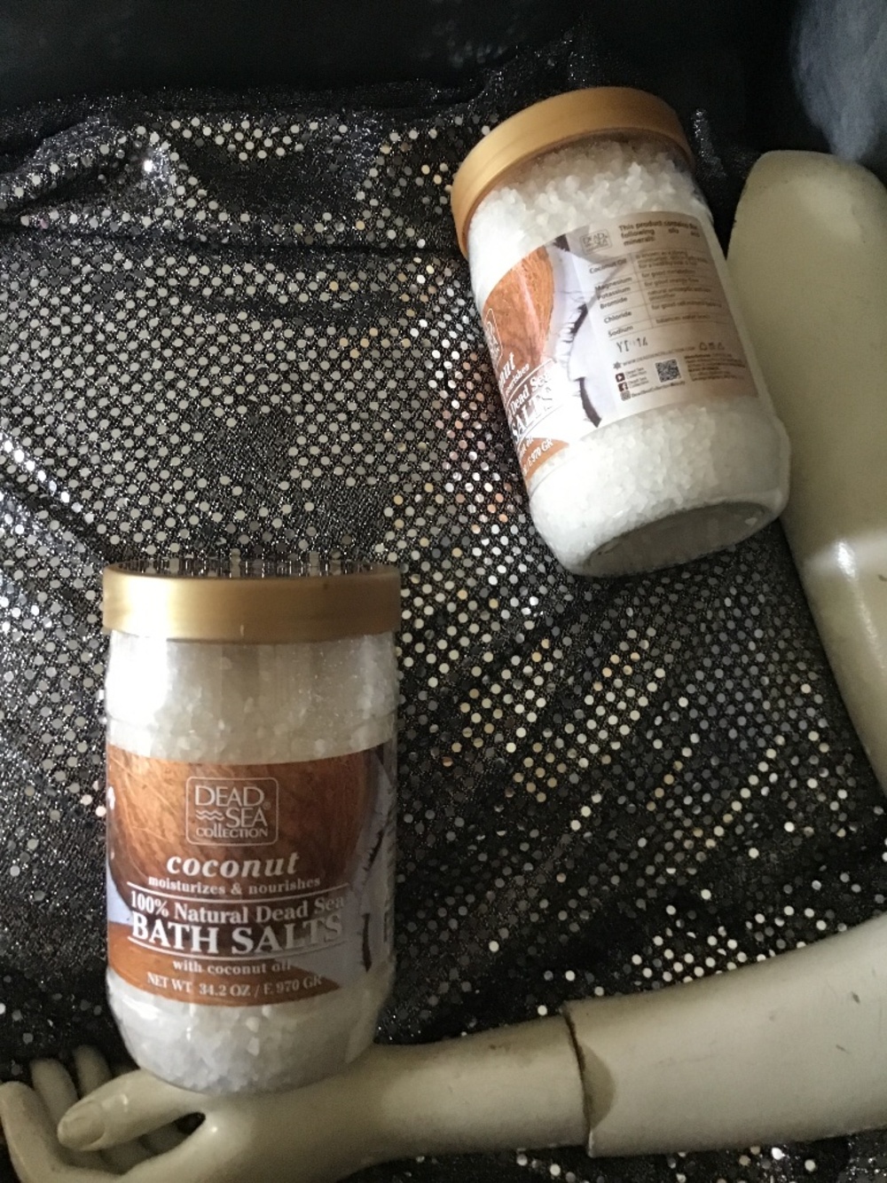 Lot of 2 New! Dead Sea Collection coconut 100% natural Bath Salt 34.2 oz.